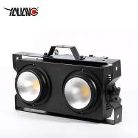 200w LED matrix blinder lighting 2 eyes rgb led audience light 2x100w dmx rgbw  COB  par light